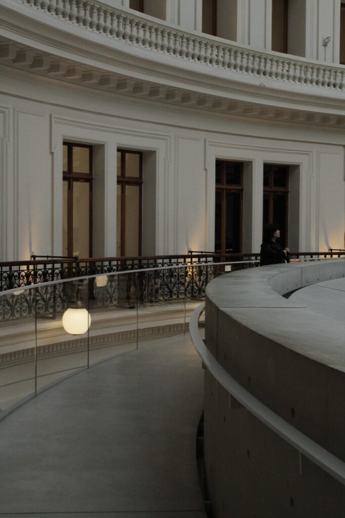 Korean contemporary artist exhibition featuring Kimsooja's transformative mirror installatio