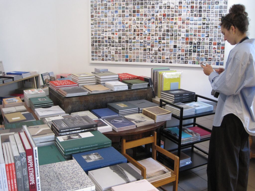 Milano design week hidden gem: Micamera photography bookstore interior