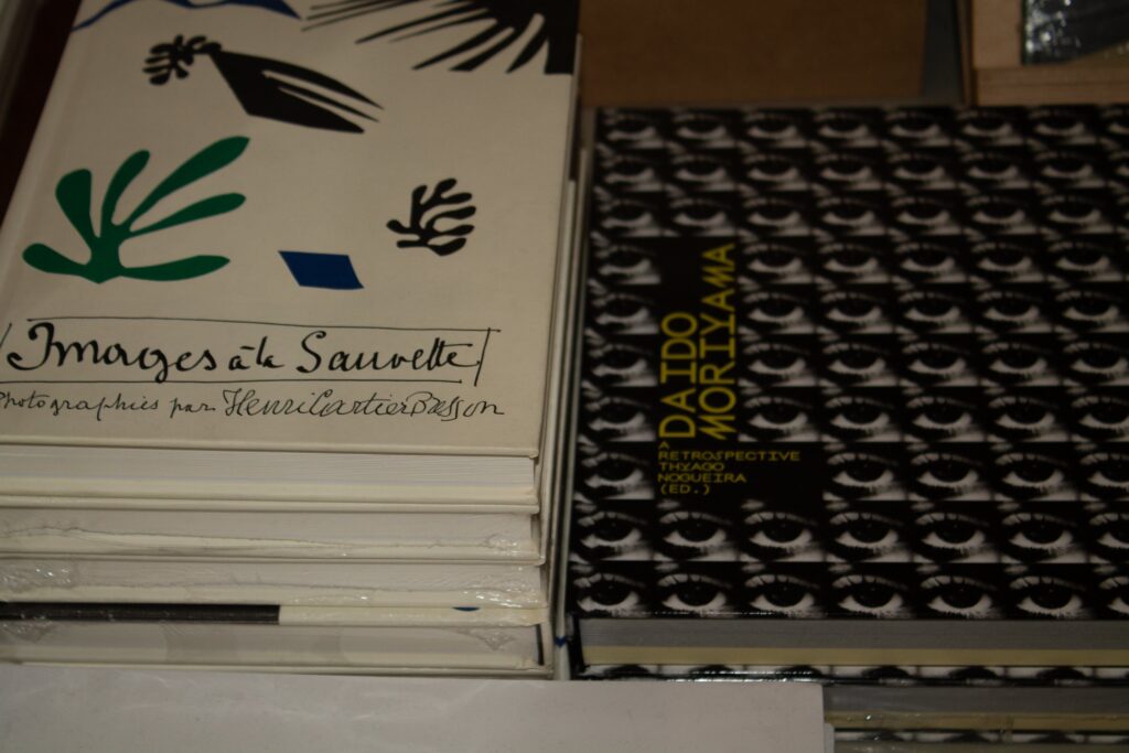 Authentic photography book collection in Milano's creative district
