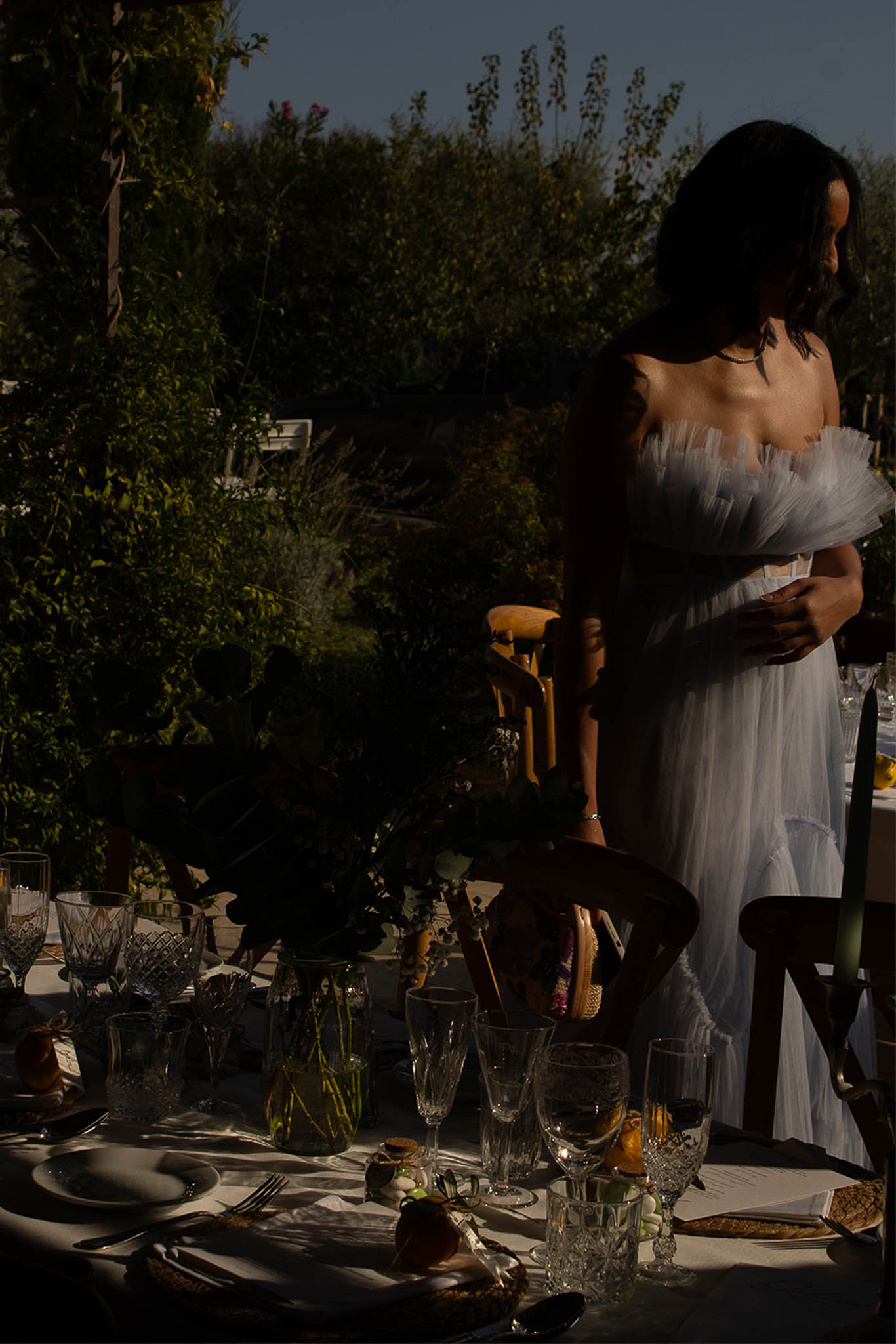 Wedding creative direction services in France showcasing minimalist approach to luxury celebrations.