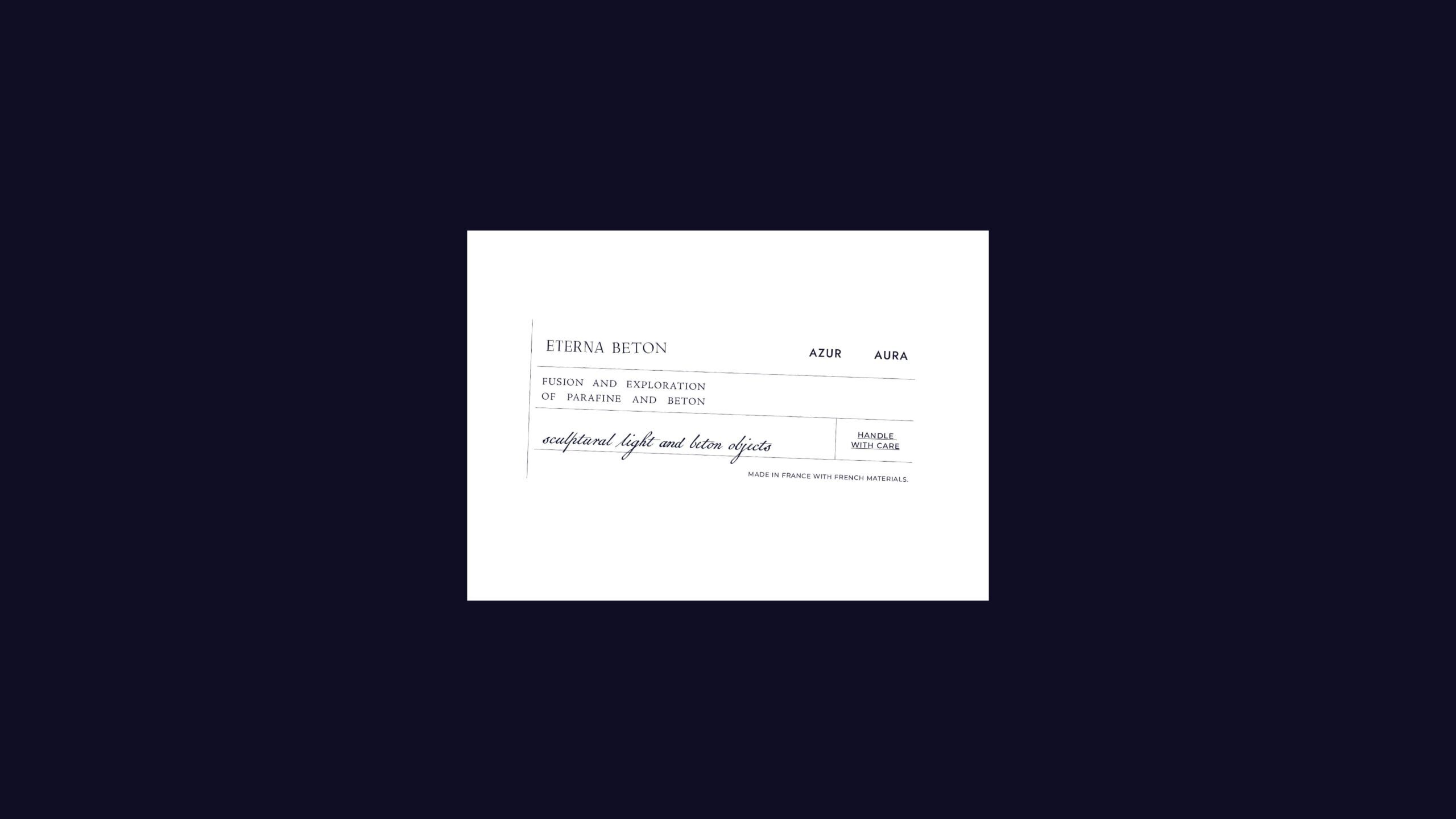 Authentic brand identity development focusing on raw materials and honest craftsmanship.