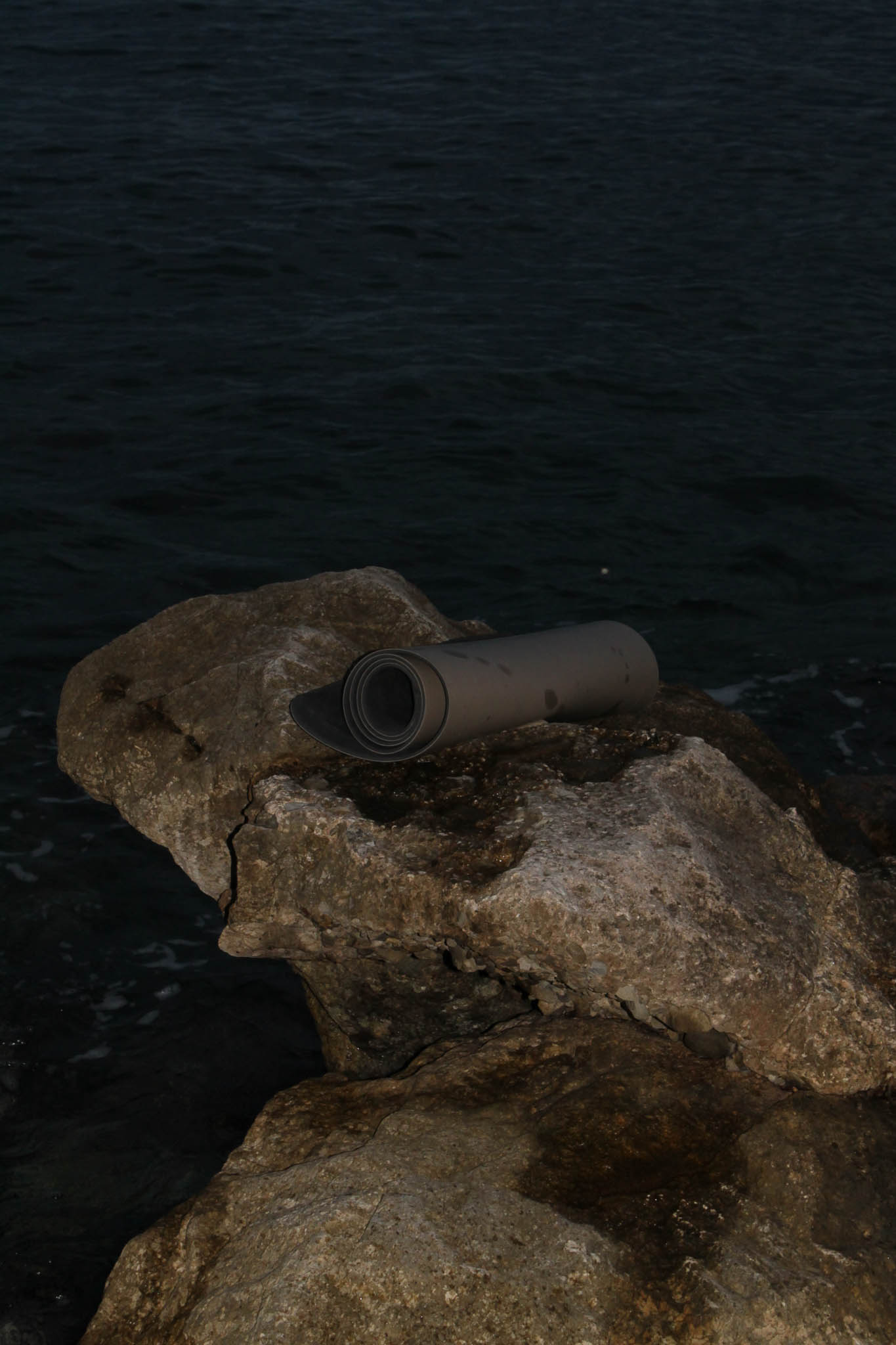 Meditation and yoga practice photography by Mediterranean sea