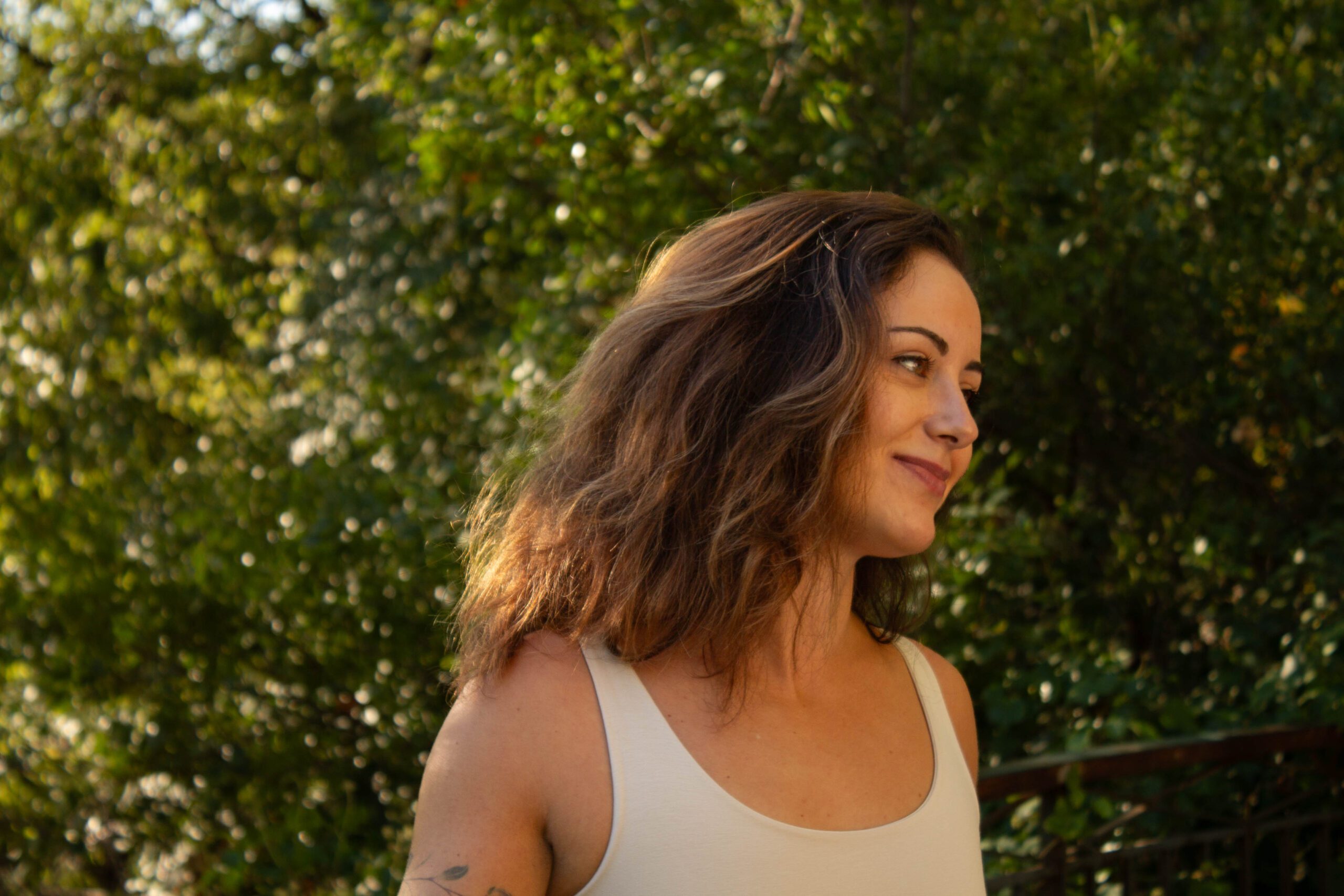 Authentic yoga teacher portrait photography showcasing sensitive presence and genuine human expression