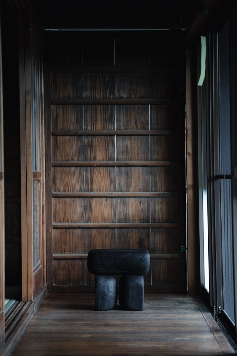 Detail of Isamu Hazama's workshop — natural materials, Japan
